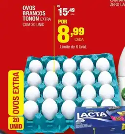 Santo Supermercados Ovos brancos tonon oferta