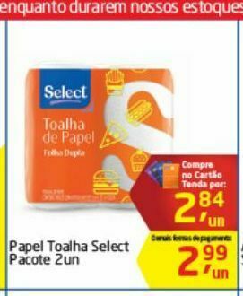 Tenda Atacado Papel toalha select oferta