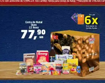 Cestas de natal ouro