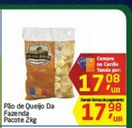Tenda Atacado Pão de queijo da fazenda oferta