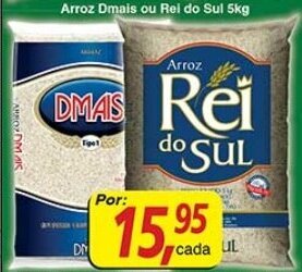 Supermercados Guanabara Arroz Dmais ou Rei do Sul 5kg oferta
