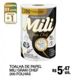 Supermercados Alvorada Toalha de papel mili gran chef 200 folhas oferta