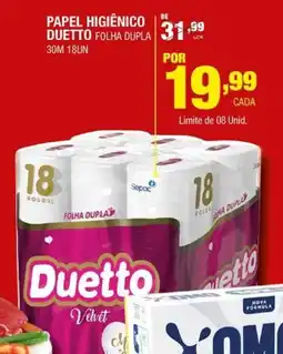 Santo Supermercados Papel higiênico de duetto oferta