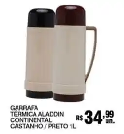 Supermercados Alvorada Garrafa térmica aladdin continental castanho/preto oferta