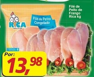 Supermercados Guanabara File de Peito de Frango Rica 1kg oferta