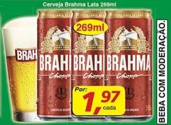 Supermercados Guanabara Cerveja Brahma lata 269ml oferta