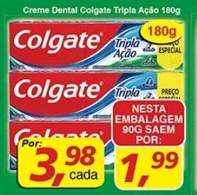 Supermercados Guanabara Creme Dental Colgate Tripla Acao 180g oferta