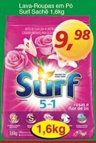 Supermercados Guanabara Lava Roupas em po Surf sache 1.6kg oferta
