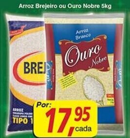 Arroz Brejeiro ou Nobre 5kg