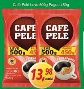 Supermercados Guanabara Cafe Pele Leve 500g Pague 450g oferta