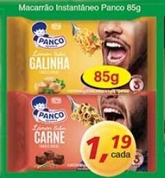 Supermercados Guanabara Macarrao Instantaneo Panco 85g oferta