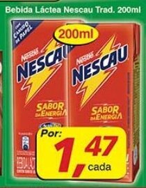 Supermercados Guanabara Bebida Lactea Nescau Trad. 200ml oferta