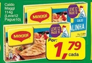 Supermercados Guanabara Caldo Maggi 114g oferta
