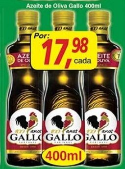 Supermercados Guanabara Azeite de Oliva Gallo 400ml oferta