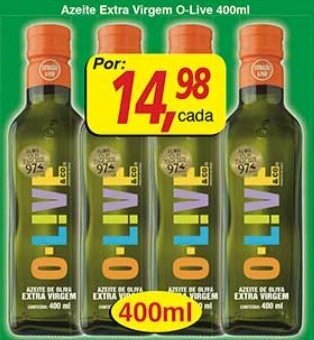 Azeite Extra Virgem O-Live 400ml