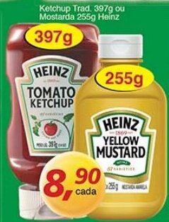 Supermercados Guanabara Ketchup Trad. 397g ou Mostarda 255g Heinz oferta