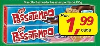 Supermercados Guanabara Biscoito Recheado Passatem;po Nestle 130g oferta