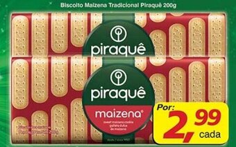 Supermercados Guanabara Biscoito Maizena Tradicional Piraque 200g oferta
