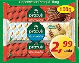 Supermercados Guanabara Chocowafer Piraque 100g oferta
