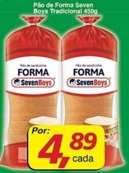 Pao de Forma Seven Boys Tradicional 450g