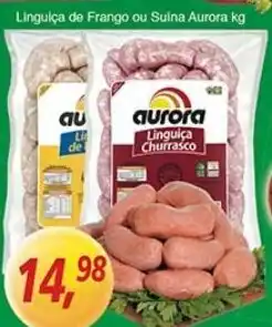 Supermercados Guanabara Linguica de Frango ou Suina Aurora 1kg oferta