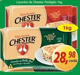 Supermercados Guanabara Lasanha de Chester Perdigao 1kg oferta
