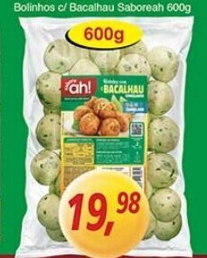 Supermercados Guanabara Bolinhos c/ Bacalhau Saboreah 600g oferta