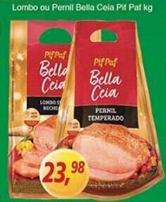 Supermercados Guanabara Lombo ou Pernil Bella Ceia Pif Paf 1kg oferta