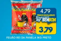 Rancho Bom Supermercados Feijão rei da panela preto oferta