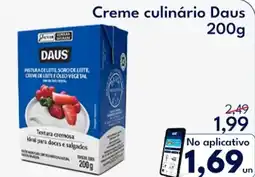 Supermercados Baklizi Creme culinário Daus oferta