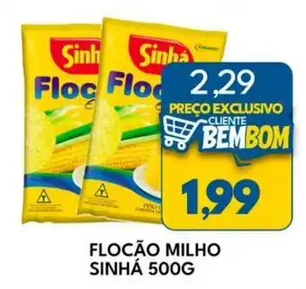 Rancho Bom Supermercados Flocão milho sinhá oferta