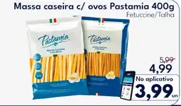 Supermercados Baklizi Massa caseira c/ ovos Pastamia oferta