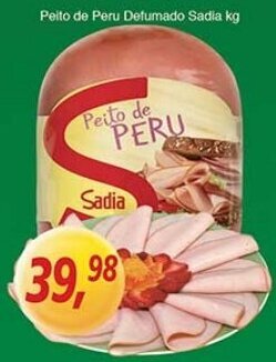 Supermercados Guanabara Peito de Peru Defumado Sadia 1kg oferta