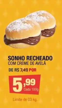 Santo Supermercados Sonho recheado oferta