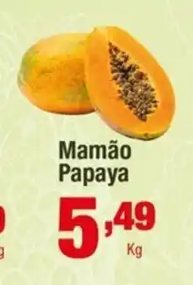 Santo Supermercados Mamão Papaya oferta