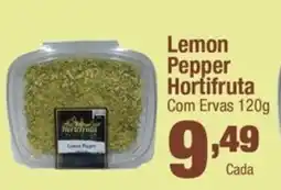 Santo Supermercados Lemon Pepper Hortifruta Com Ervas oferta