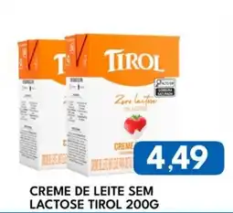 Rancho Bom Supermercados Creme de leite sem lactose tirol oferta