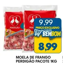 Rancho Bom Supermercados Moela de frango perdigão pacote oferta