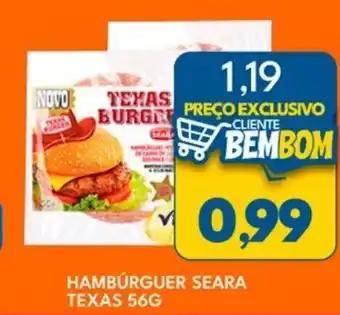 Rancho Bom Supermercados Hamburguer seara texas oferta