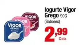 Santo Supermercados logurte Vigor Grego (Sabores) oferta