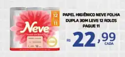 Bahamas Mix Papel higiênico neve folha dupla 30m leve 12 rolos pague 11 oferta