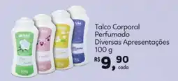 Tchê Farmácias Talco Corporal Perfumado Diversas Apresentações oferta