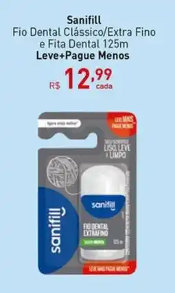 Tchê Farmácias Sanifill Fio Dental Clássico/Extra Fino e Fita Dental 125m oferta