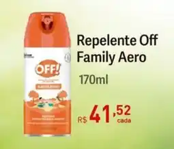 Tchê Farmácias Repelente Off Family Aero oferta