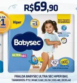 Tchê Farmácias Fralda babysec ultra sec hiper bag oferta