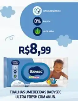 Tchê Farmácias Toalhas umedecidas babysec ultra fresh oferta