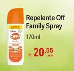 Tchê Farmácias Repelente Off Family Spray oferta