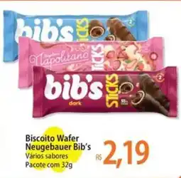 Atacadão Biscoito Wafer Neugebauer Bib's oferta
