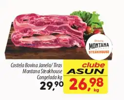 Asun Costela Bovina Janela/Tiras Montana Steakhouse Congelada oferta