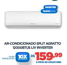 DB Supermercados Ar-condicionado split agratto 12000BTUS LIV INVERTER oferta